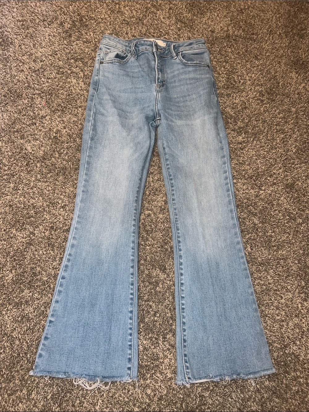 Light Blue High-Rise Flared Women's Jeans